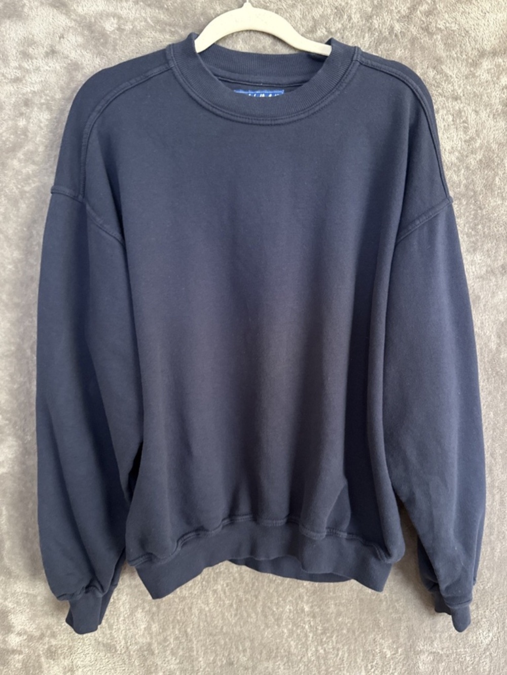 Vintage Pluma by Russell Men’s Crewneck Sweatshirt Navy Blue Size XL